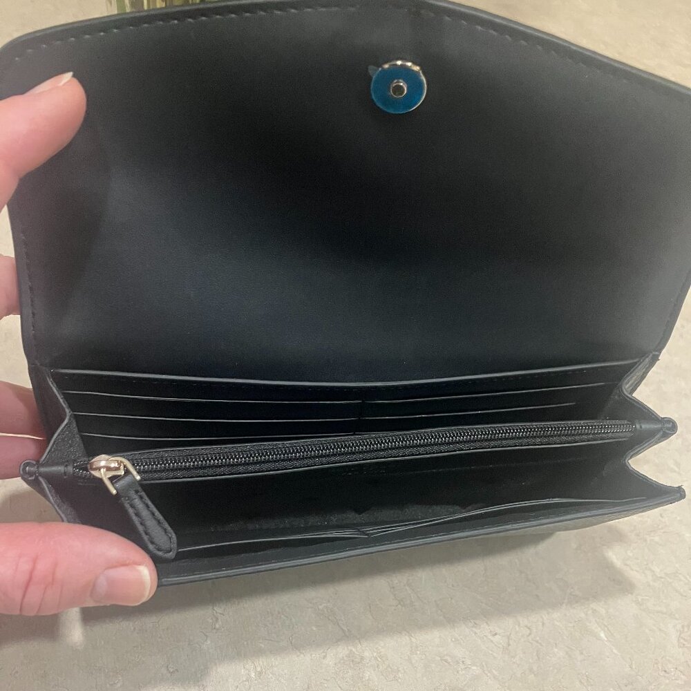 Kate Spade Marti Black Pebbled Leather Wallet - Picture 5 of 6